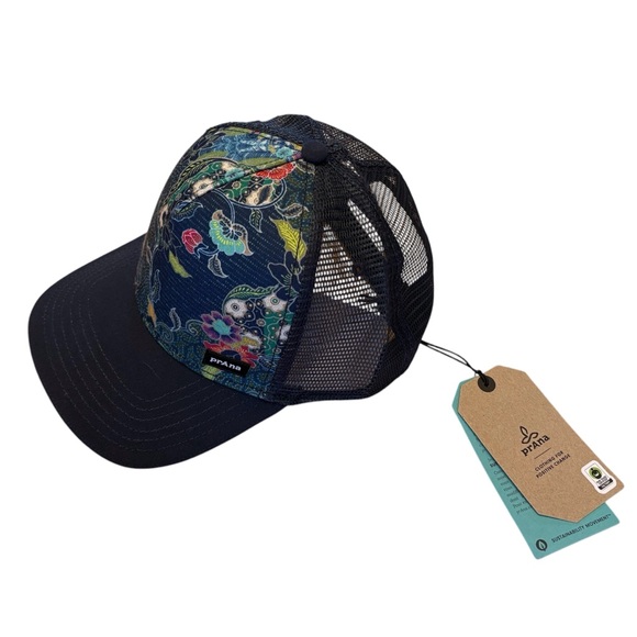 Prana Other - Prana Trucker Hat Adjustable Snapback Unisex Mesh festival hiking casual navy